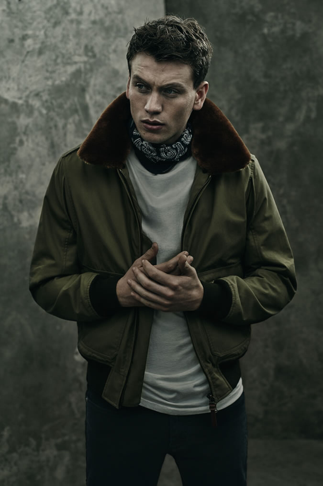 MAN MAN olijf groen hrefst flight jacket