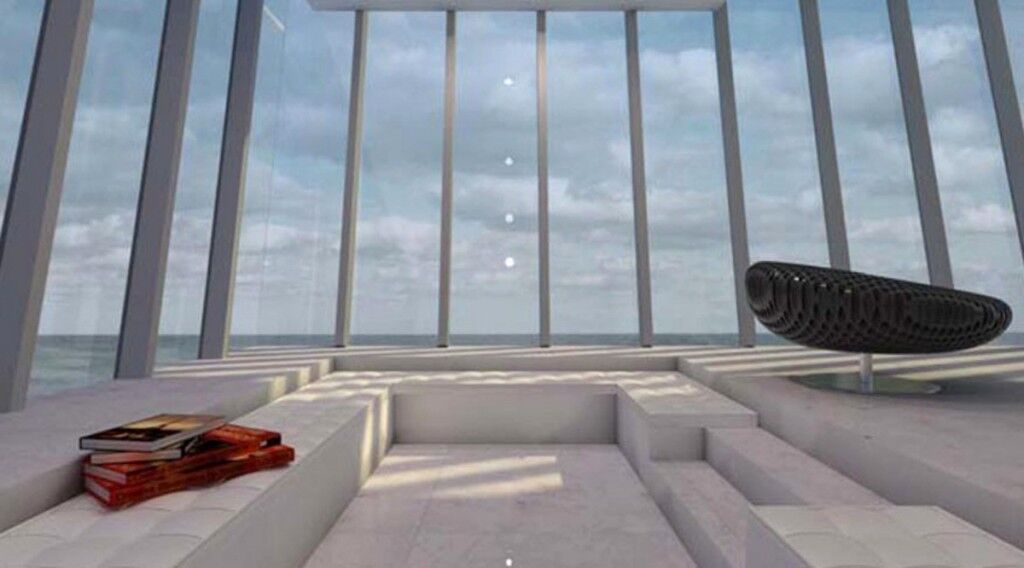 MAN MAN huis aan een klif