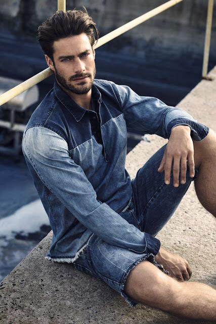 stijlinspiratie denim man man