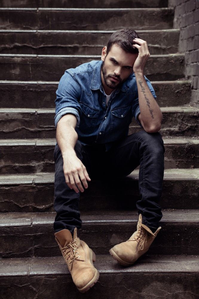 stijlinspiratie denim man man