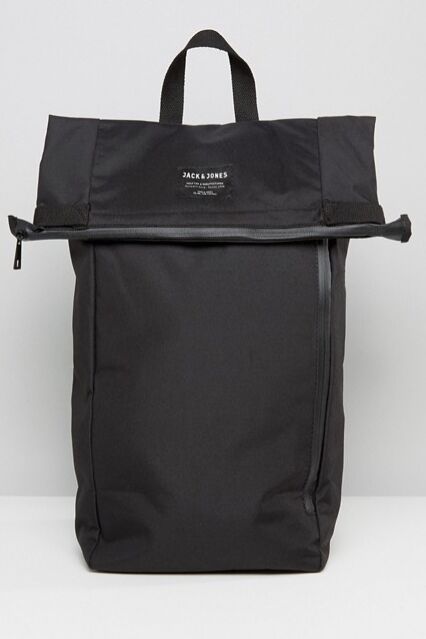 Asos leren tas burgundy heren rugtas backpack MAN MAN