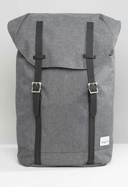 Asos leren tas burgundy heren rugtas backpack MAN MAN