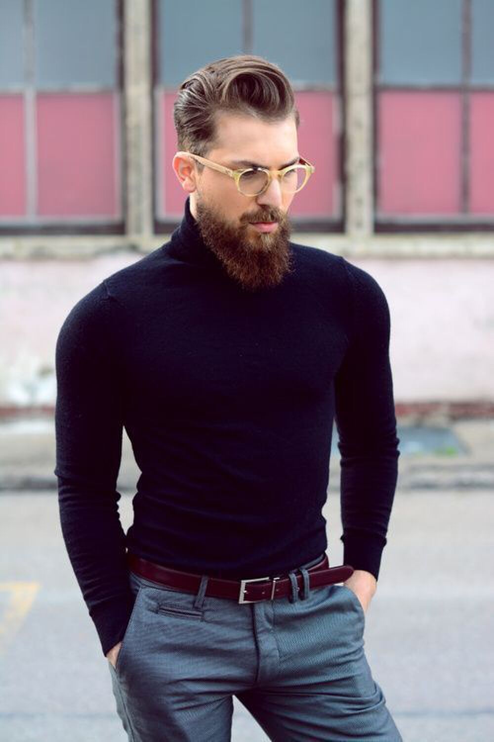 smart look outfit Herfsttrui najaar winter coltrui turtleneck rollneck heren MAN MAN