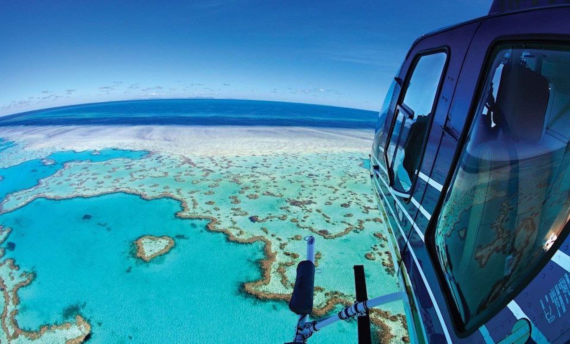 groot koraal rif helikopter queensland man man