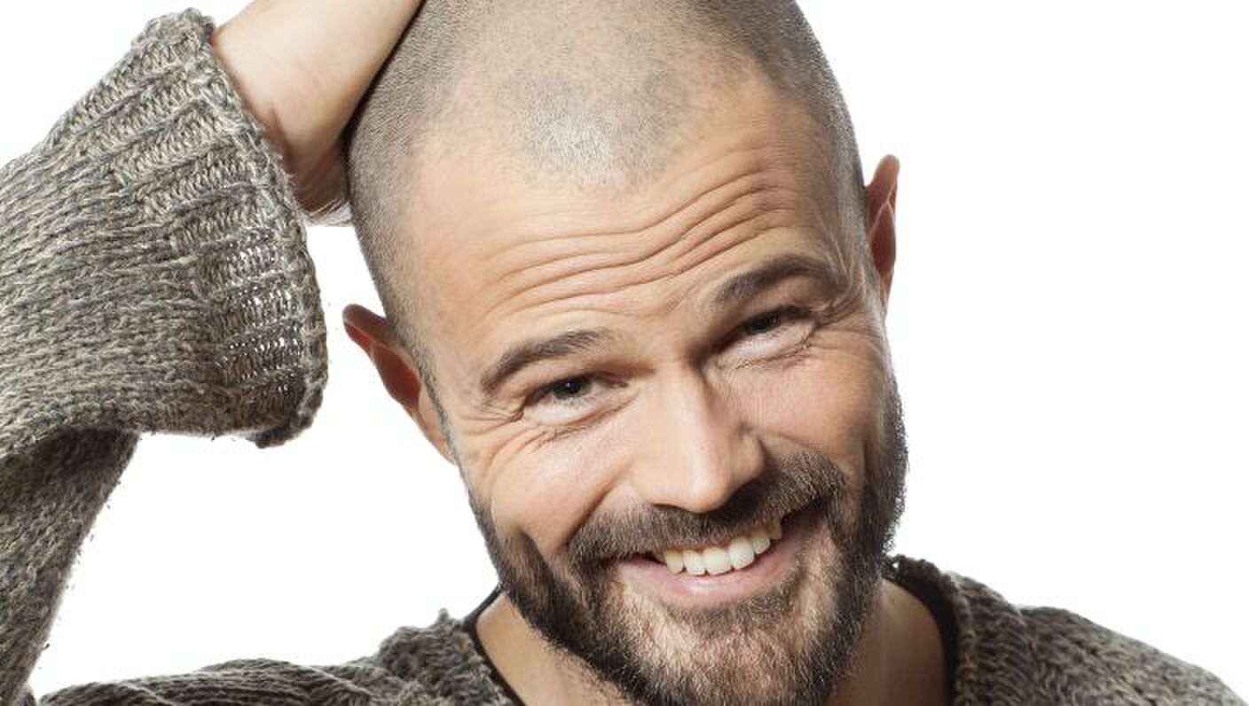 kaal kruin haar man man