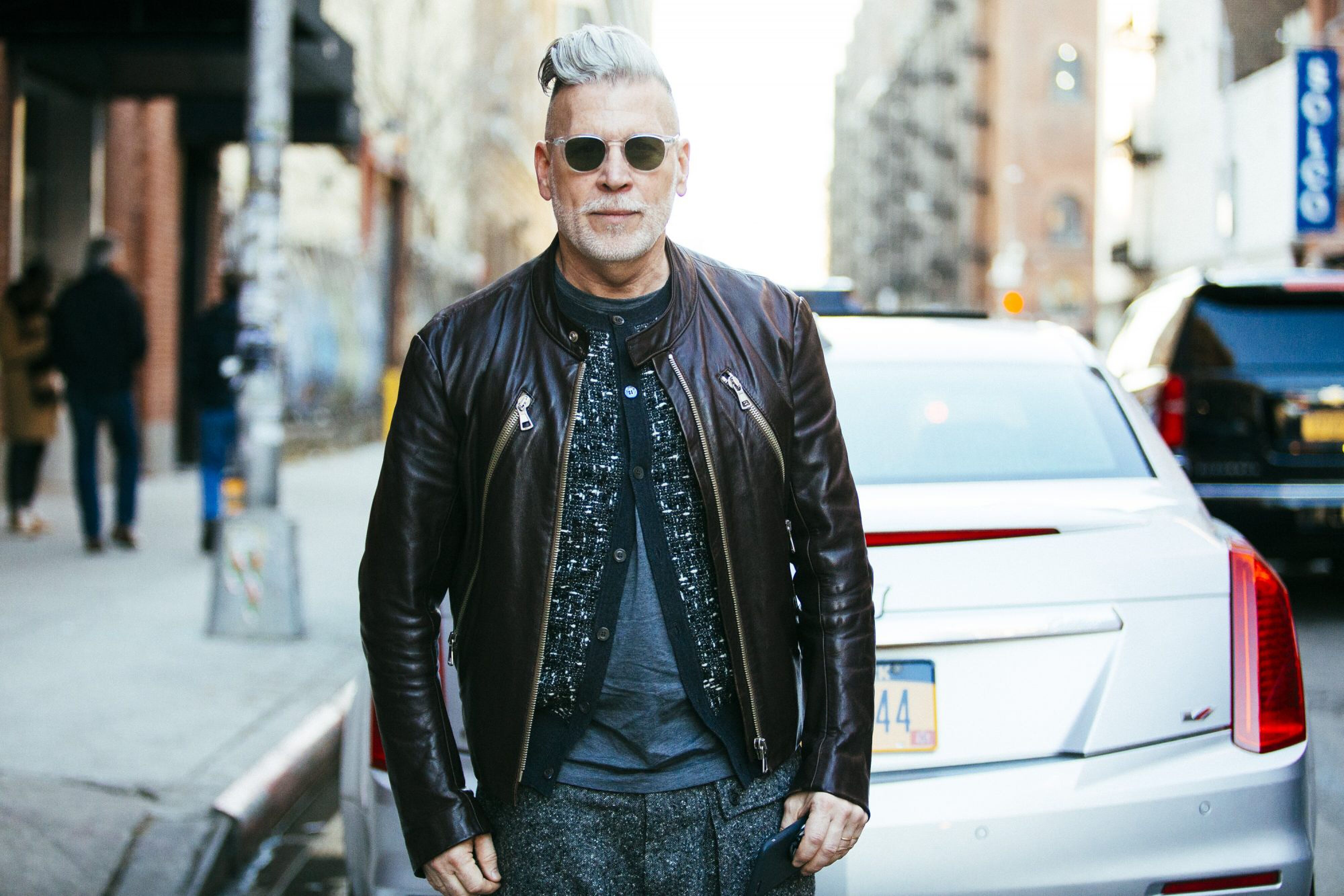 Leather jacket MAN MAN