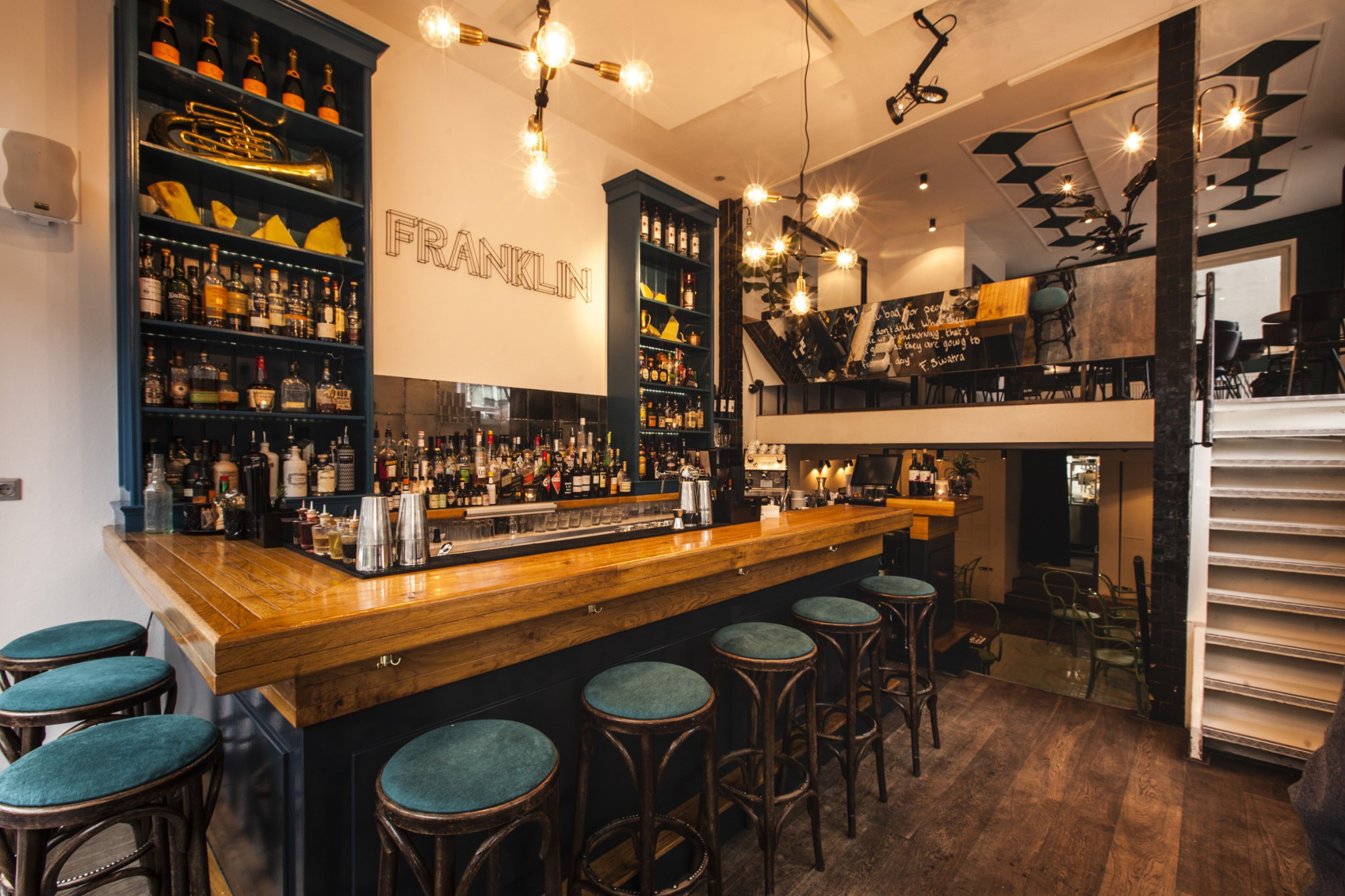 The Netherlands, Amsterdam, 04 March 2016. Franklin Bar & Kitchen, interior March 2016. Photo: 31pictures.nl / (c) 2016, www.31pictures.nl