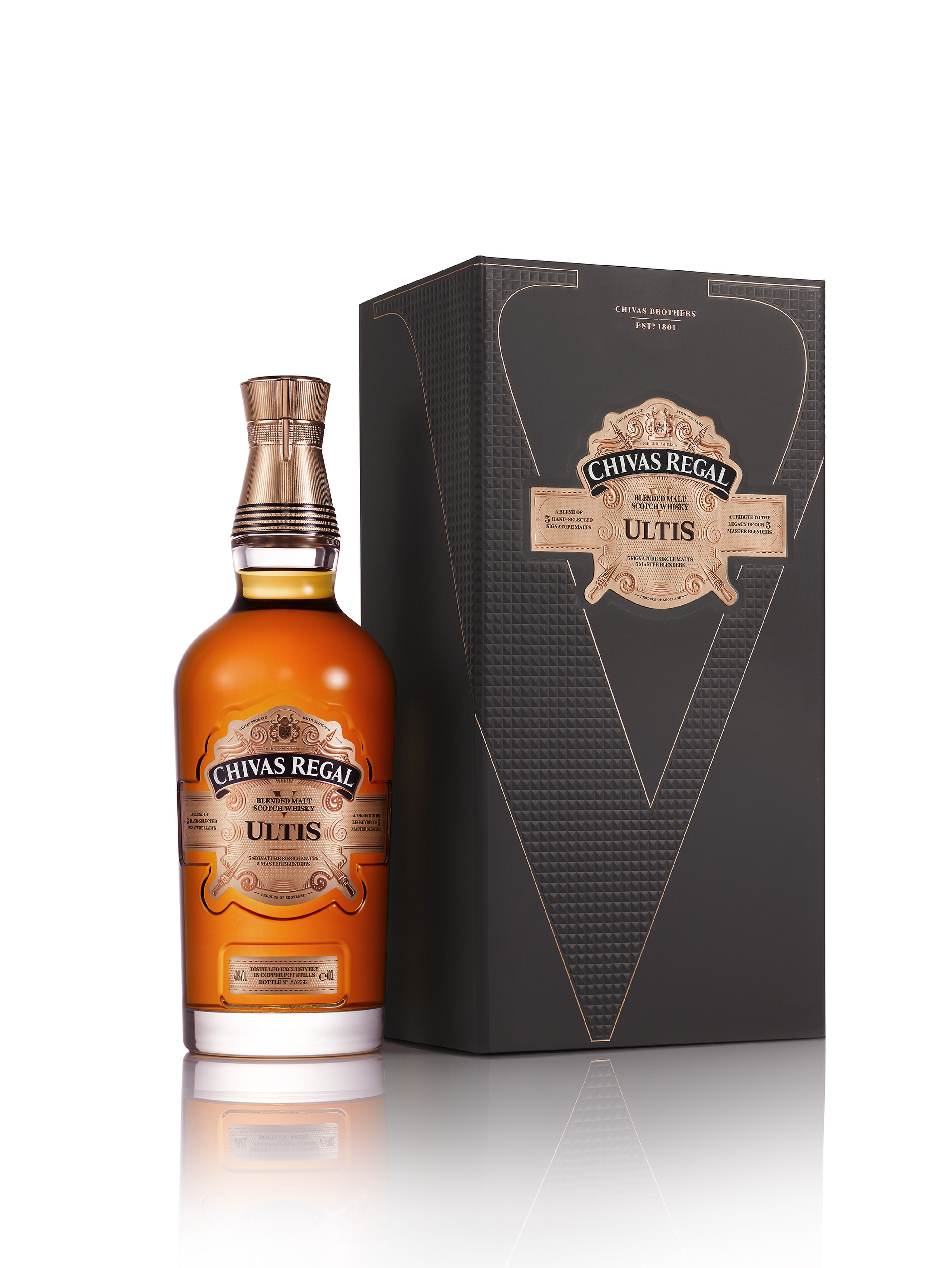 70cl Bottle & Box closed on white