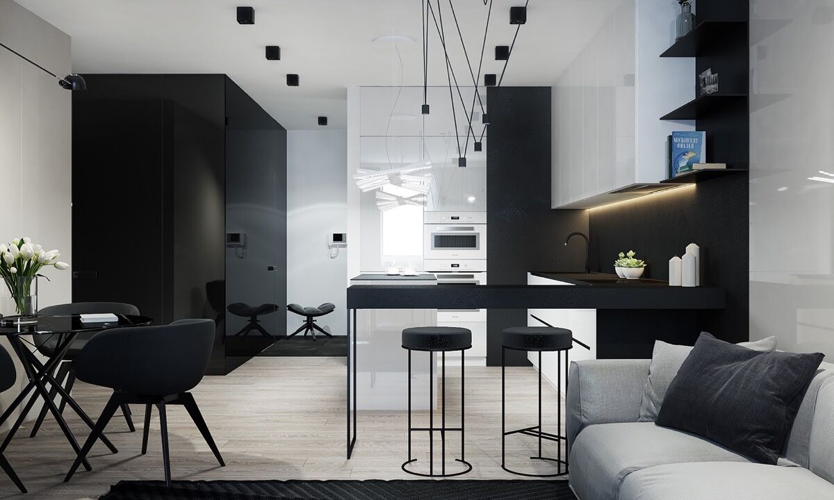 inspiratie zwart keuken man man 5