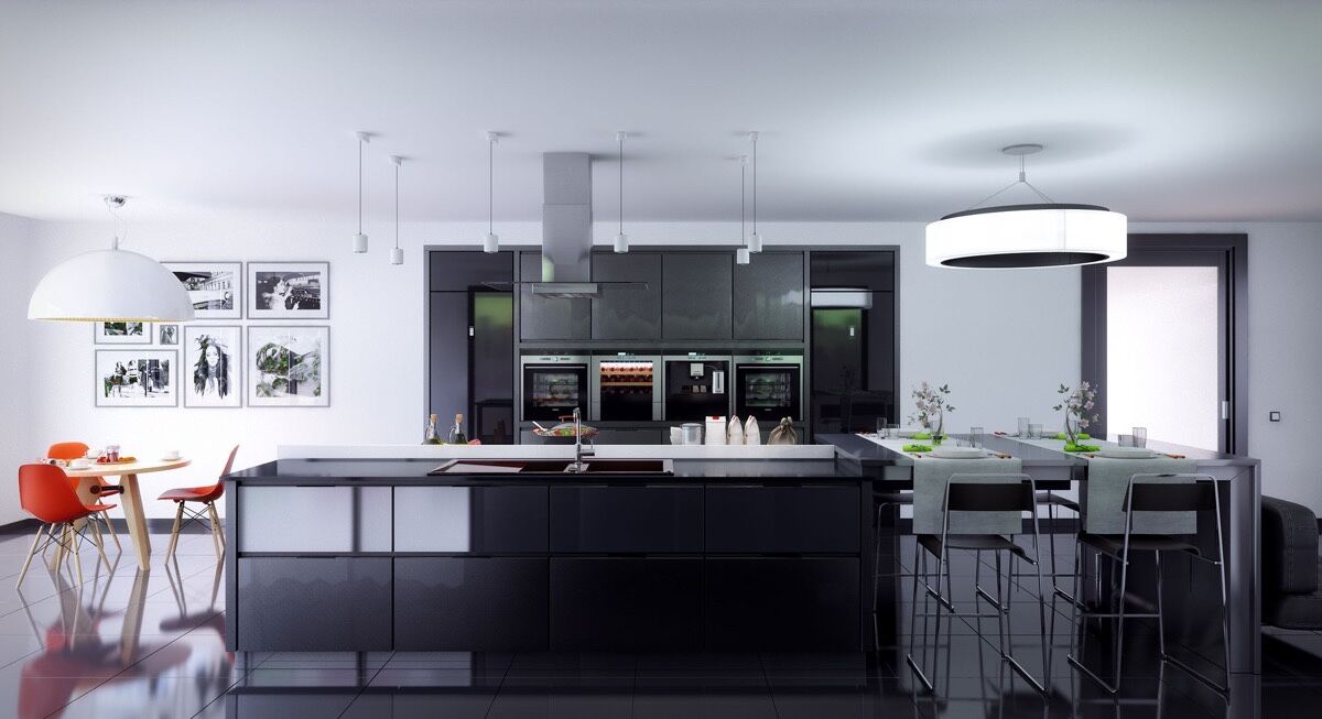 inspiratie zwart keuken man man 5