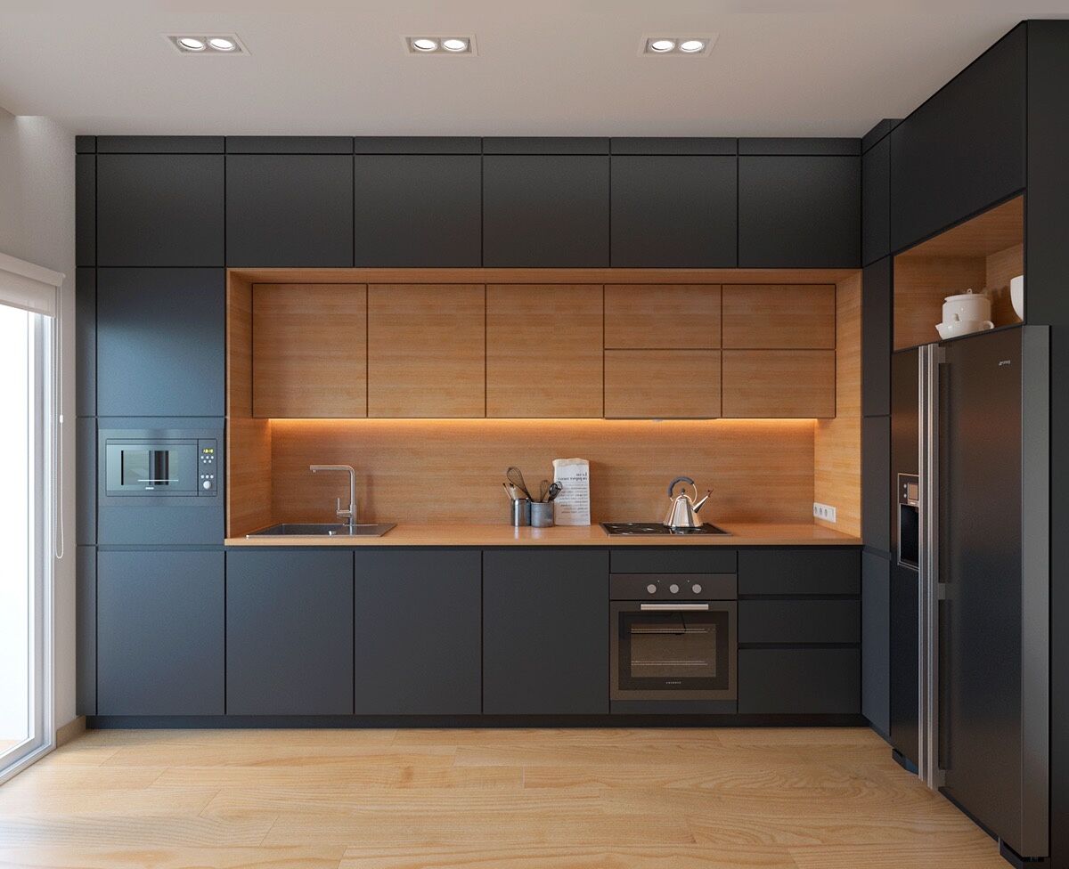 inspiratie zwart keuken man man 5