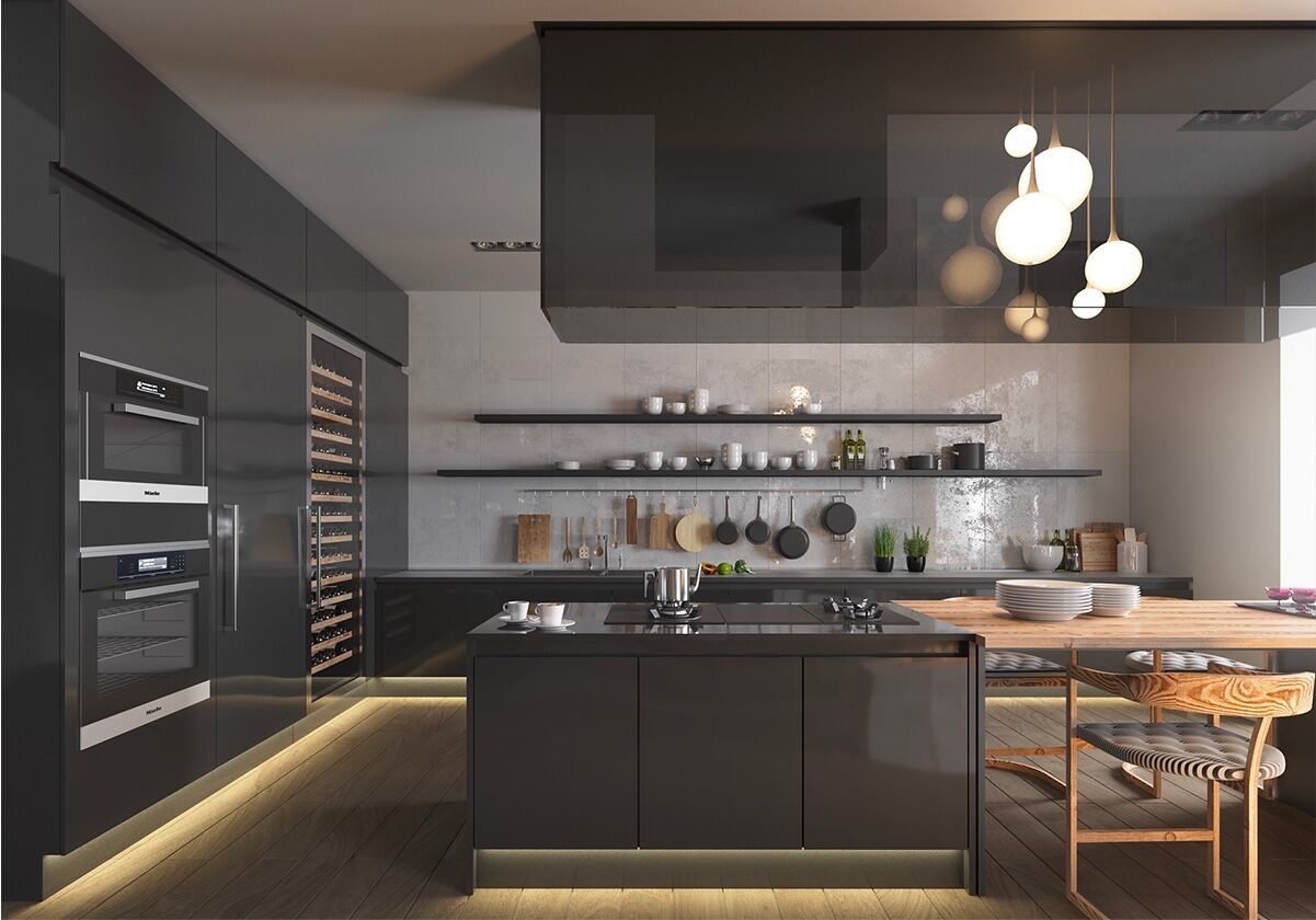 inspiratie zwart keuken man man 5
