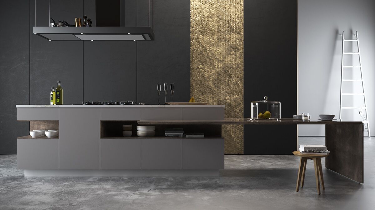 inspiratie zwart keuken man man 5