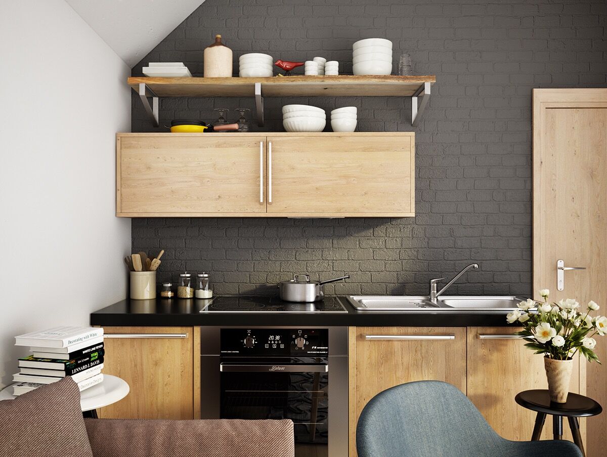 inspiratie zwart keuken man man 5