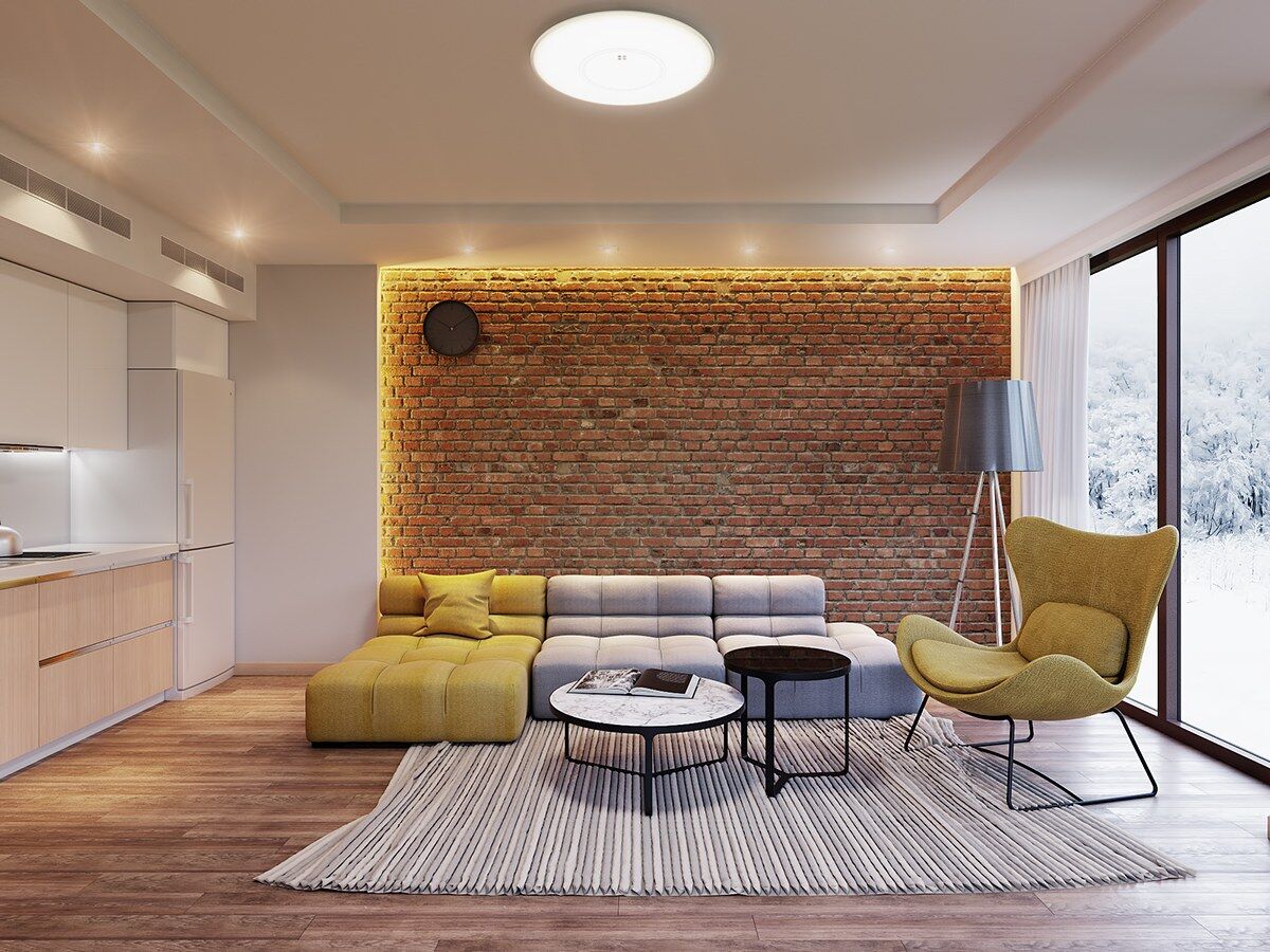 stenen muur in je woonkamer