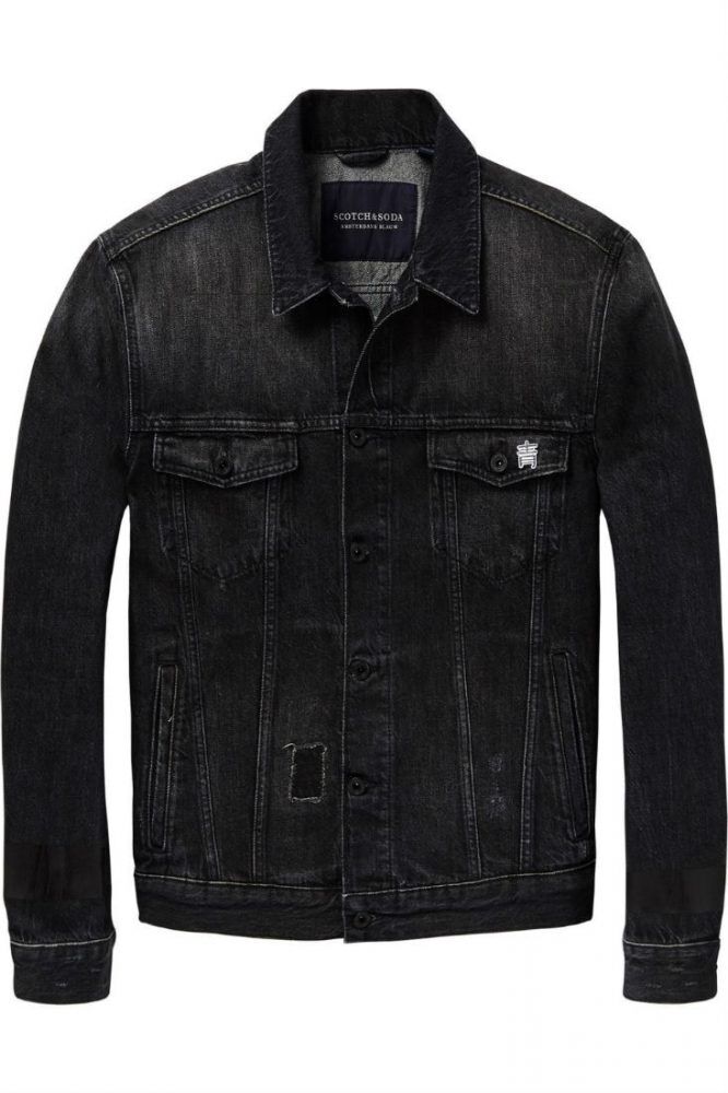 Denim jack zwar