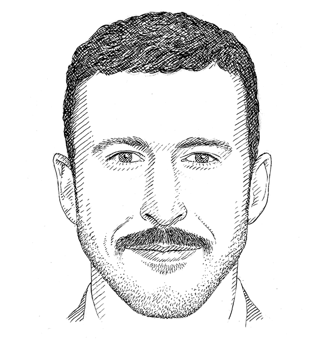 drie hoekig baard gezichtsvorm man man