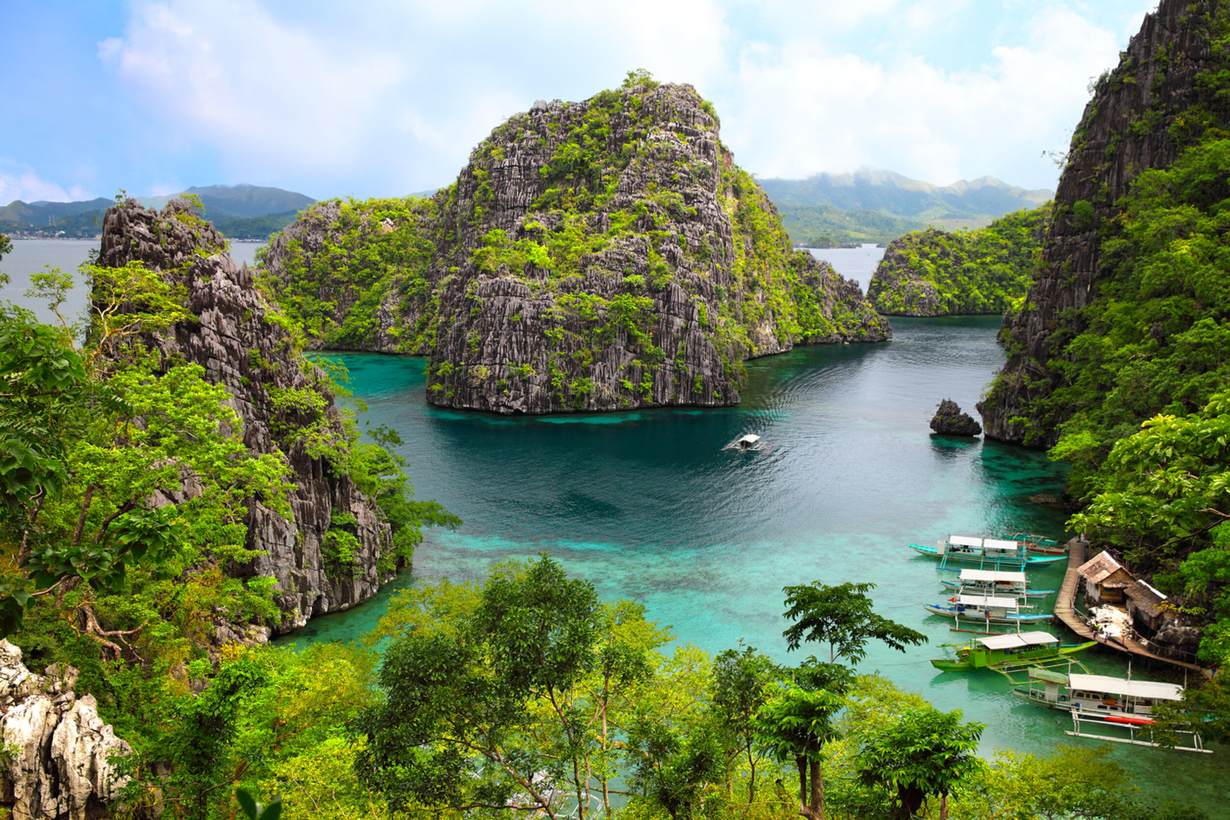 landscape of Coron, Busuanga island, Palawan province, Philippines