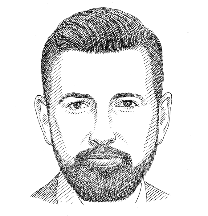 ovaal baard man man