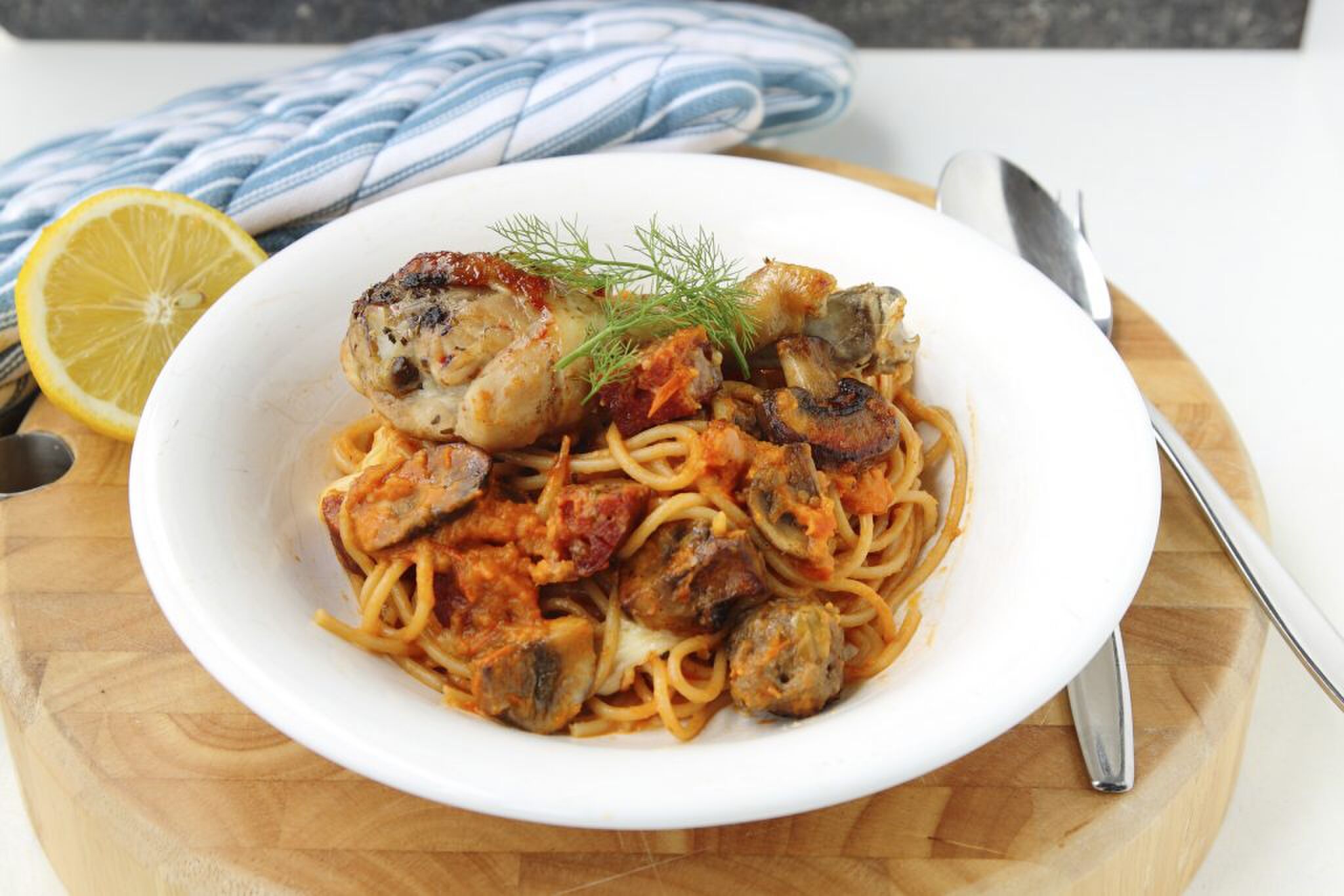 Spaghetti met drie vlees1