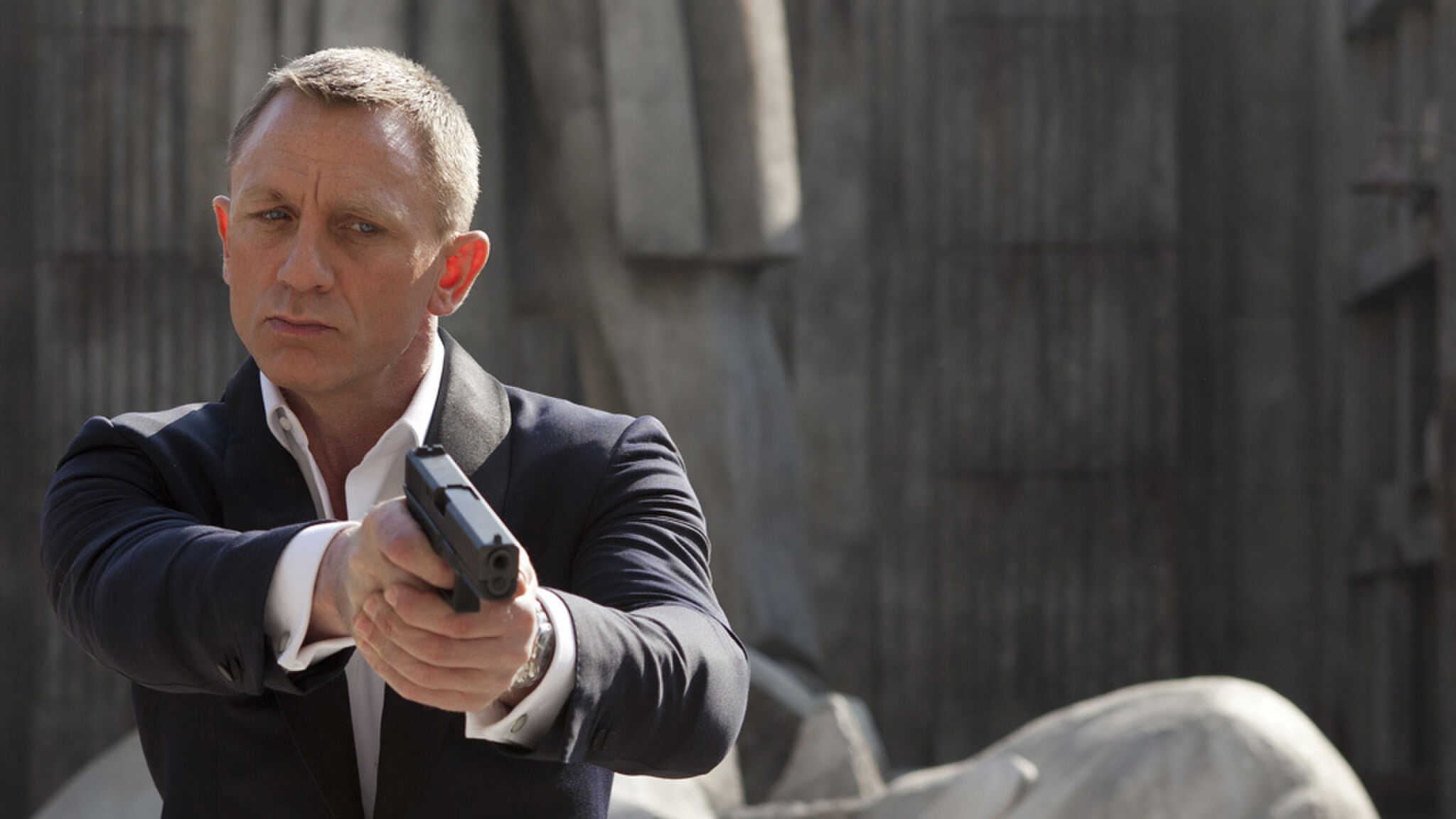 FILM: Skyfall (12A), Director: Sam Mendes, Starring: Daniel Craig, Berenice Marlone, Naomie Harris, Javier Bardem, Ralph Fiennes, Albert Finney, HANDOUT from Sony Pictures