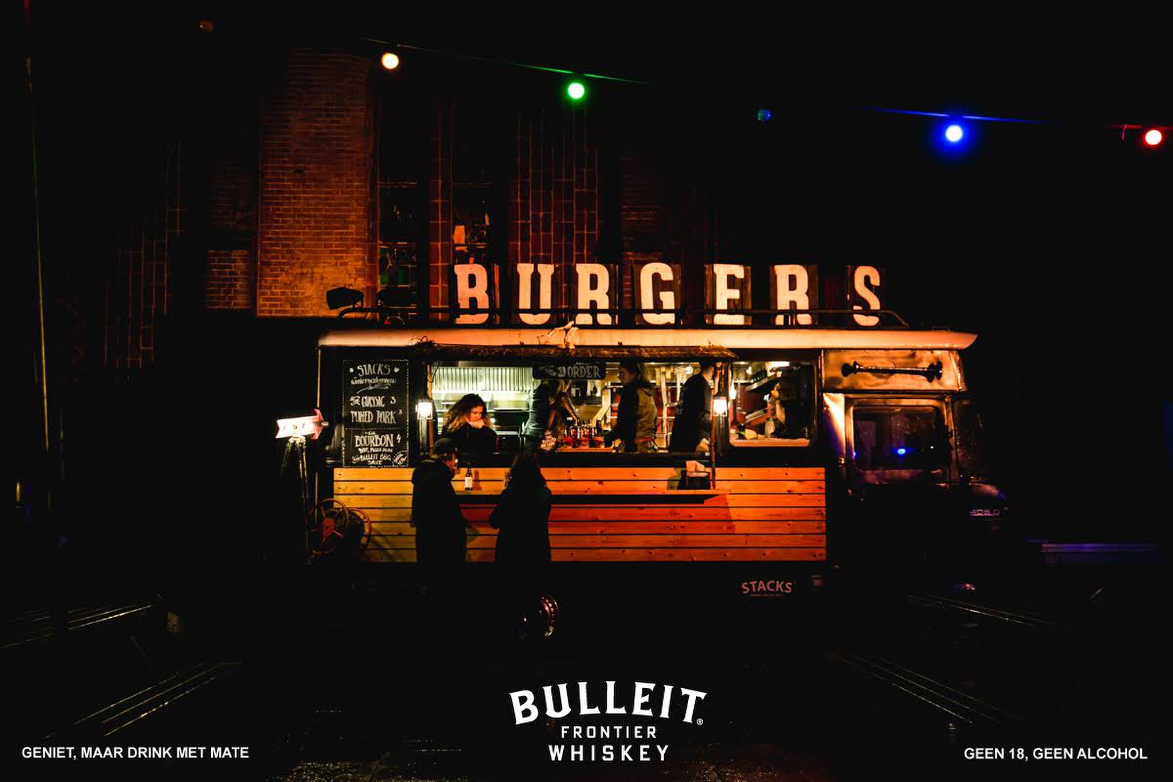 Burgers Stack Bulleit Bourbon cocktails