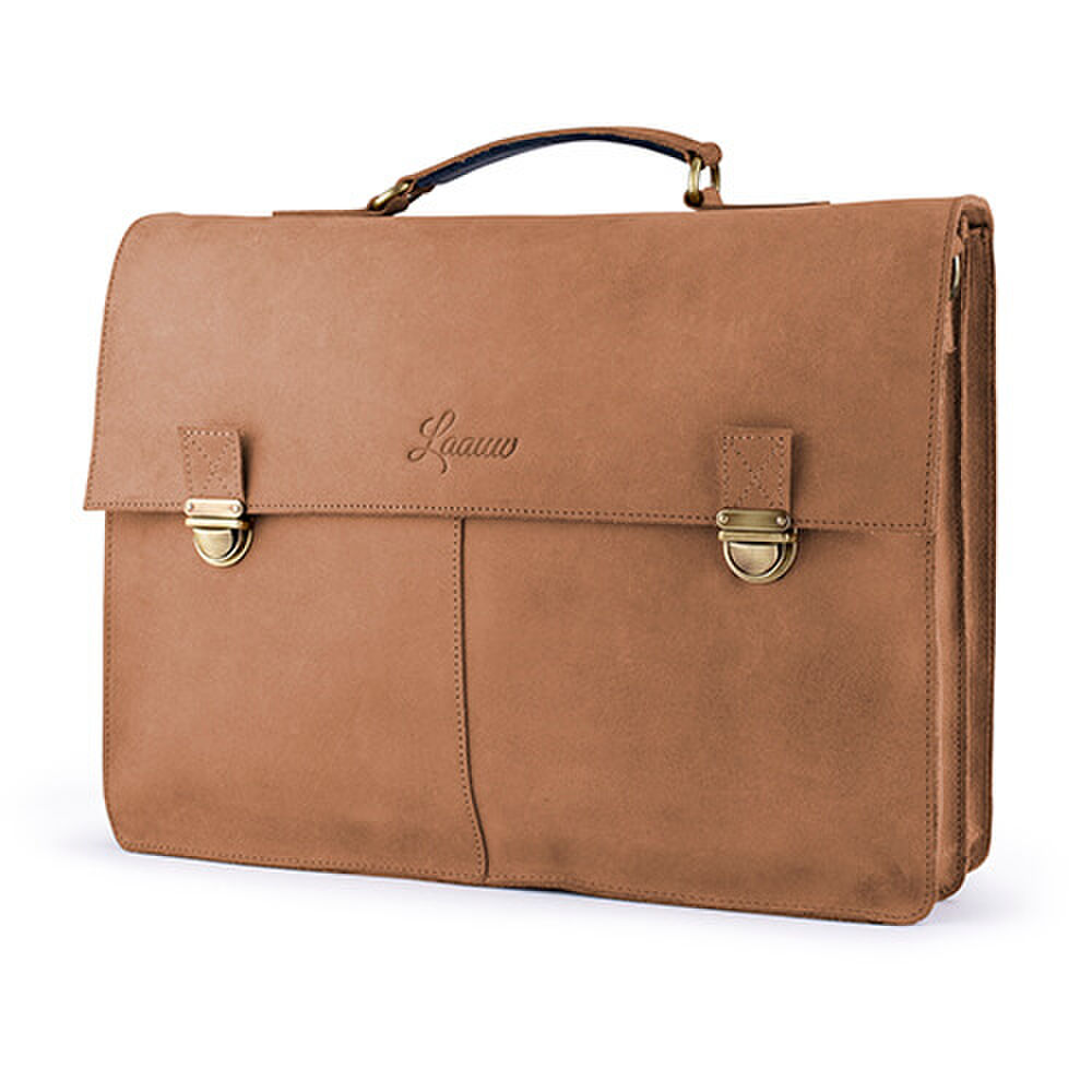 Laauw-laptop tas leer manman nederland