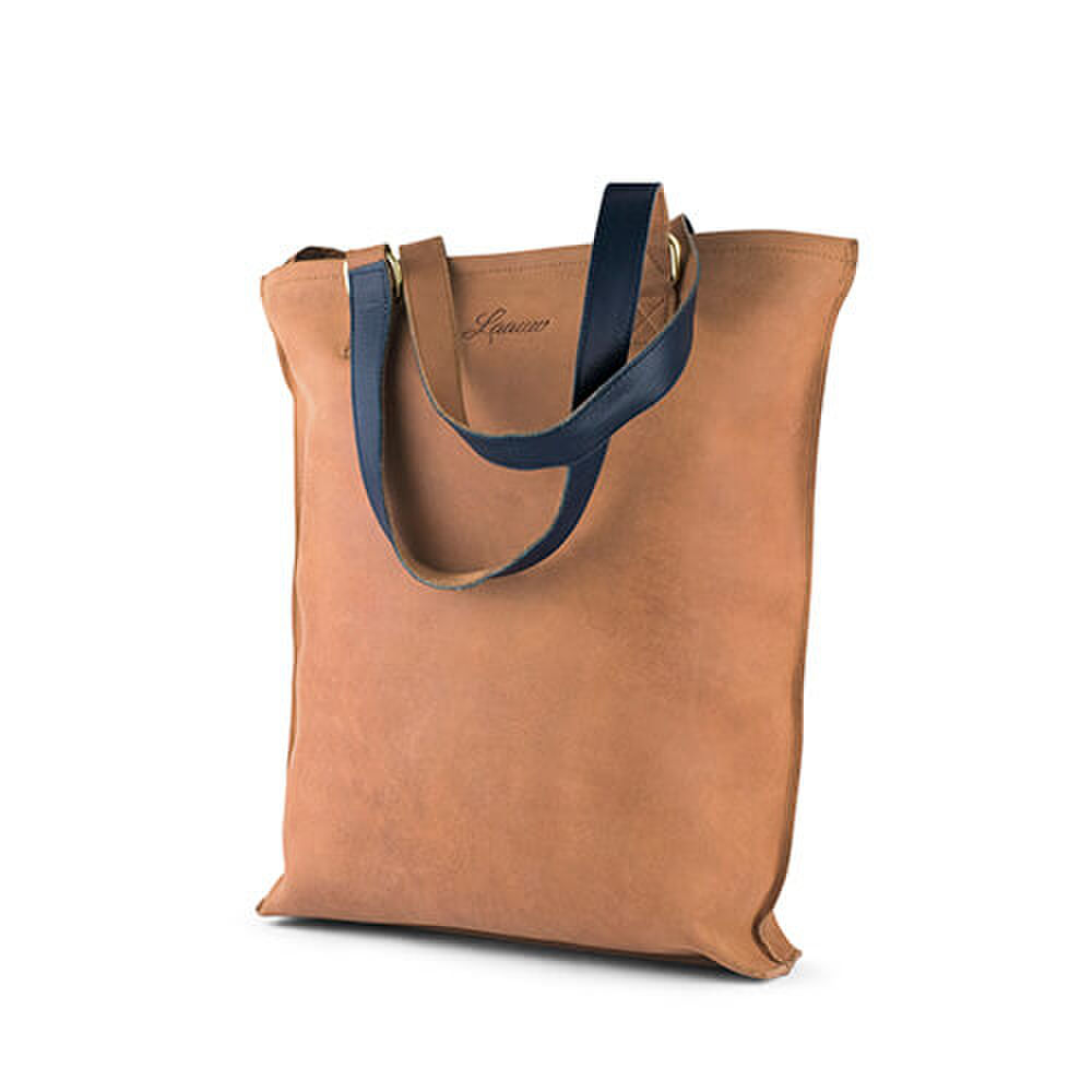 Laauw-retiro shoppingbag leer tas manman