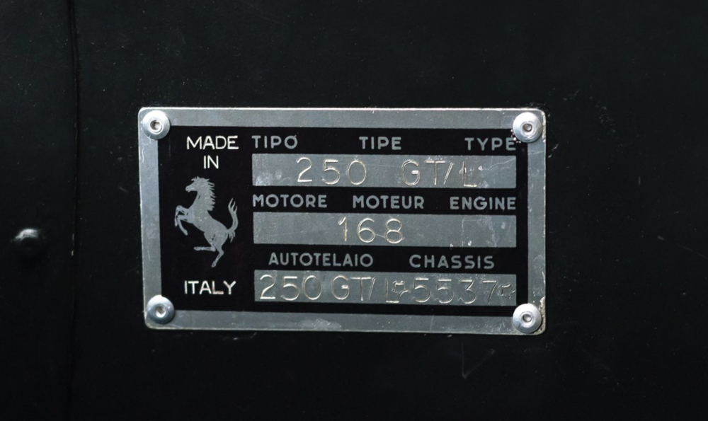 Ferrari 250 GTL Berlinetta Lusso RM Sotheby's MAN-MAN