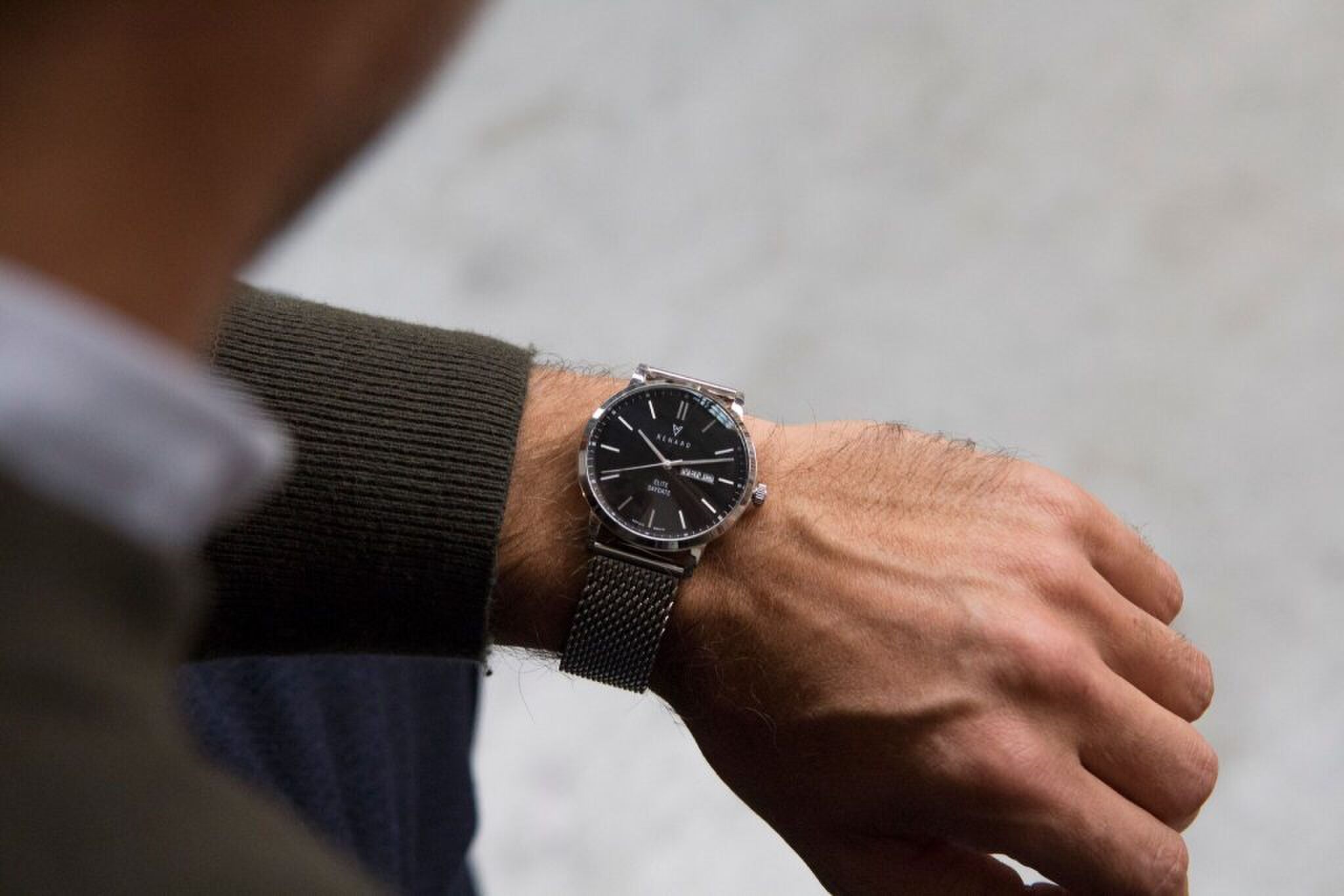 de renard day-date stijlvol horloge MAN-MAN