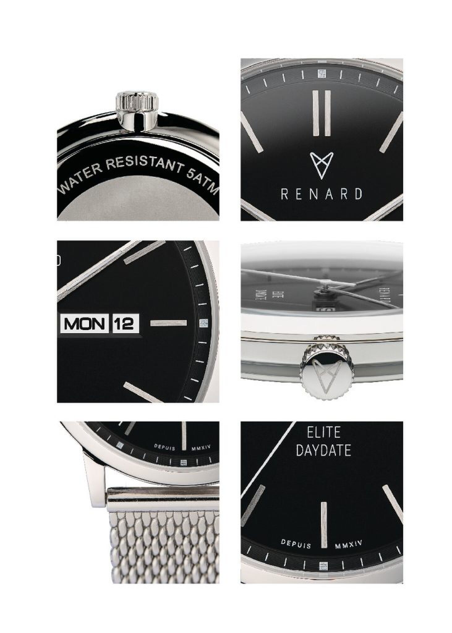 de renard day-date stijlvol horloge MAN-MAN