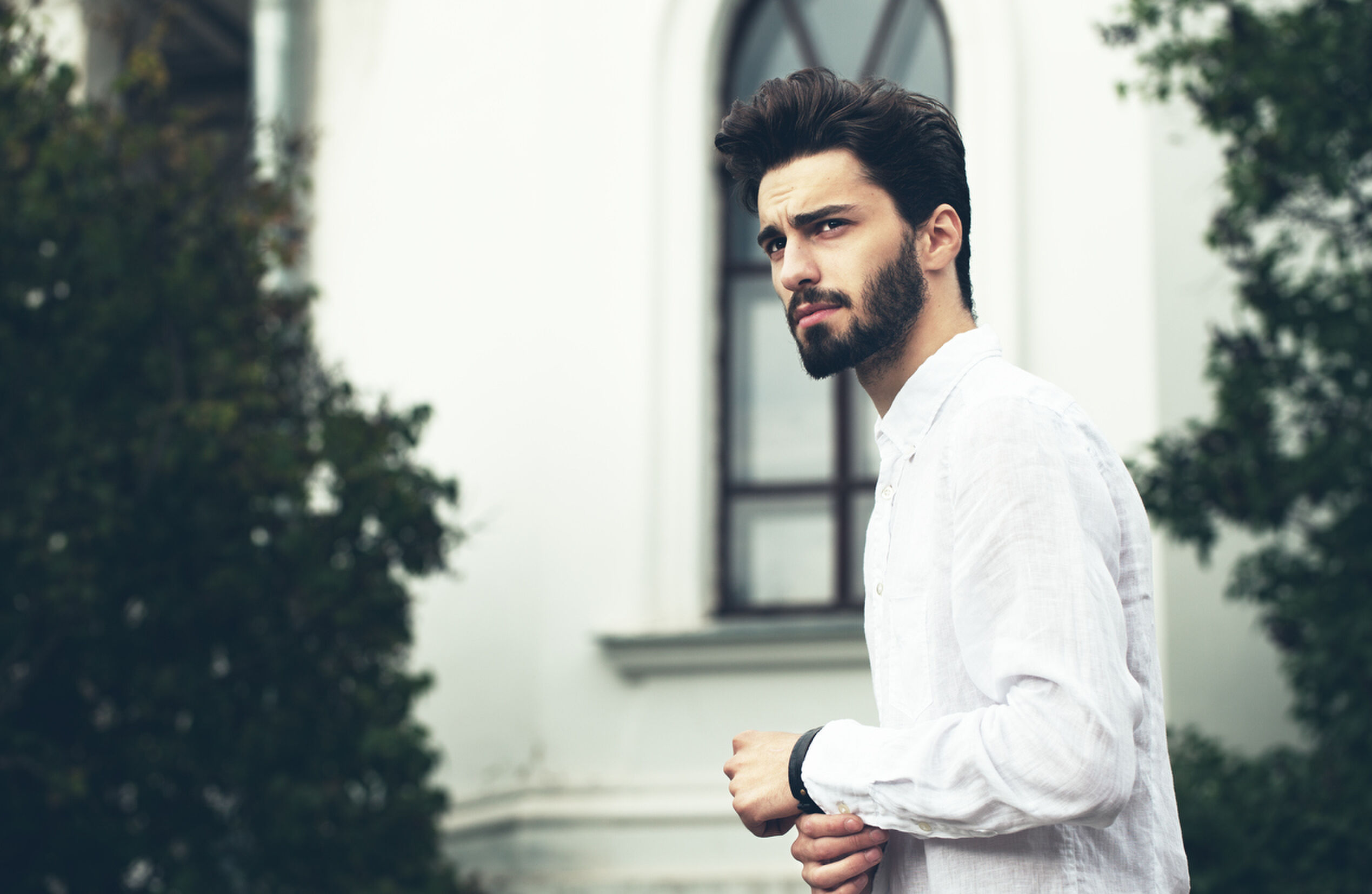 Baard lang kort man man