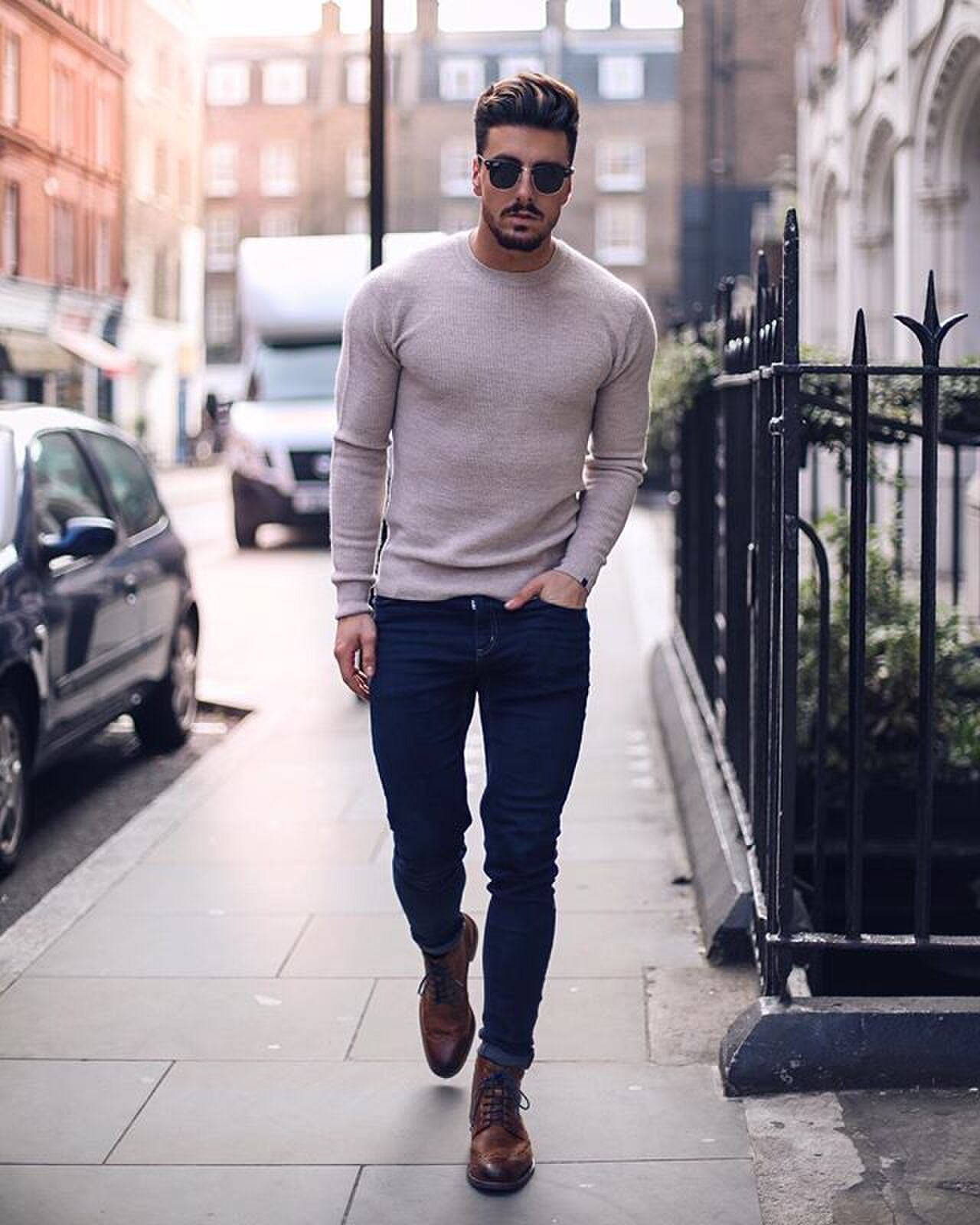 Selvegde jeans look