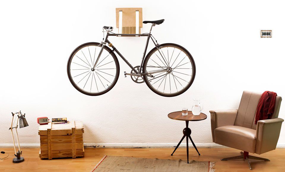 fiets opbergen man man