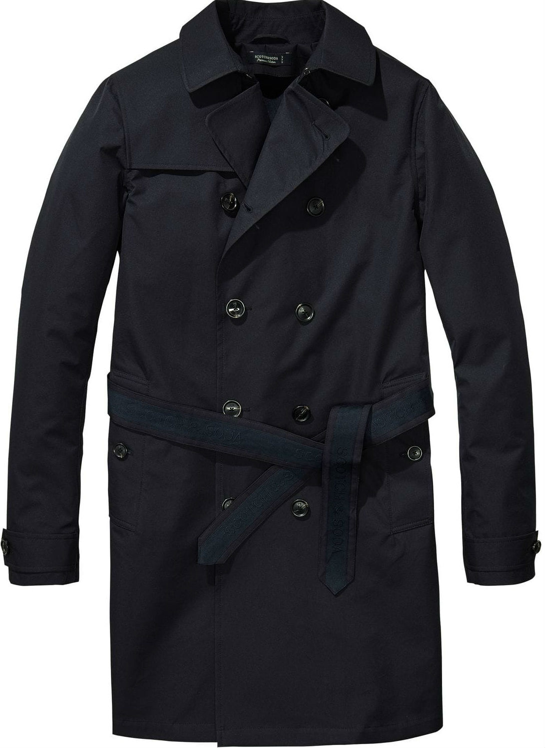 trenchcoat blauw man man