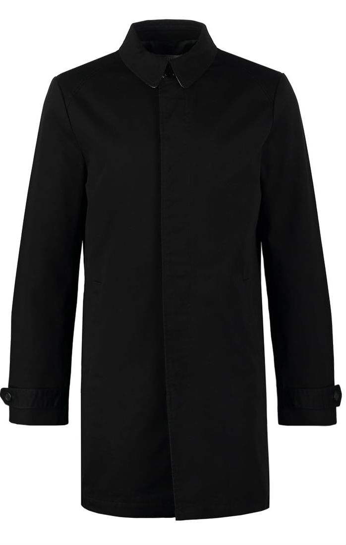 tenchcoat zwart man man