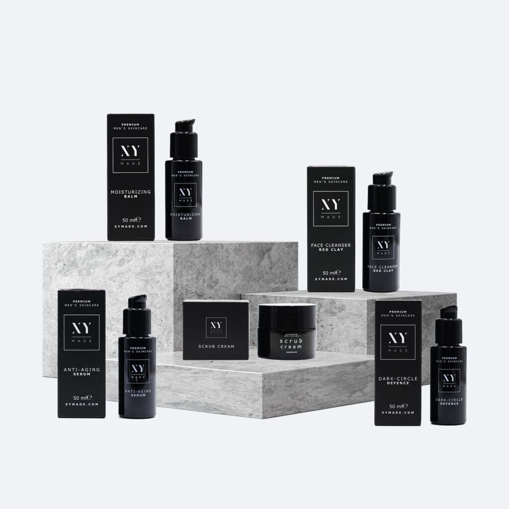 complete skincare product mannen XY MADE