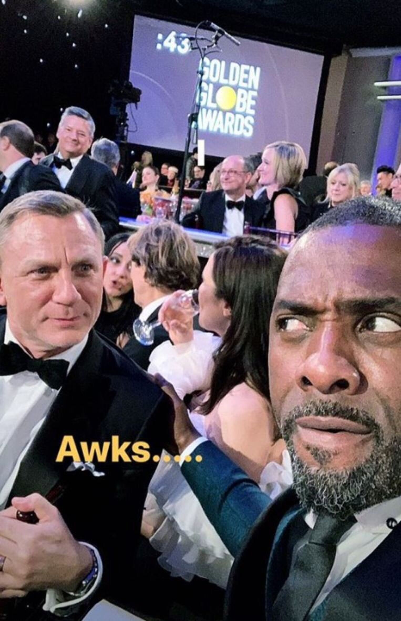 Selfie van Idris Elba James Bond MAN MAN