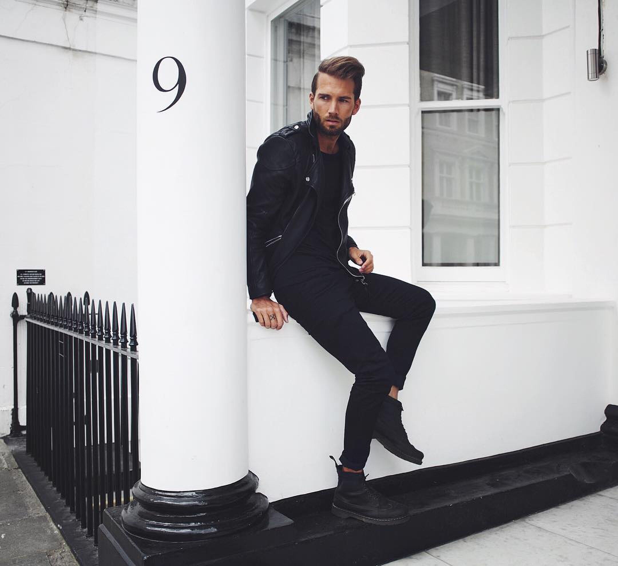 all black MAN MAN