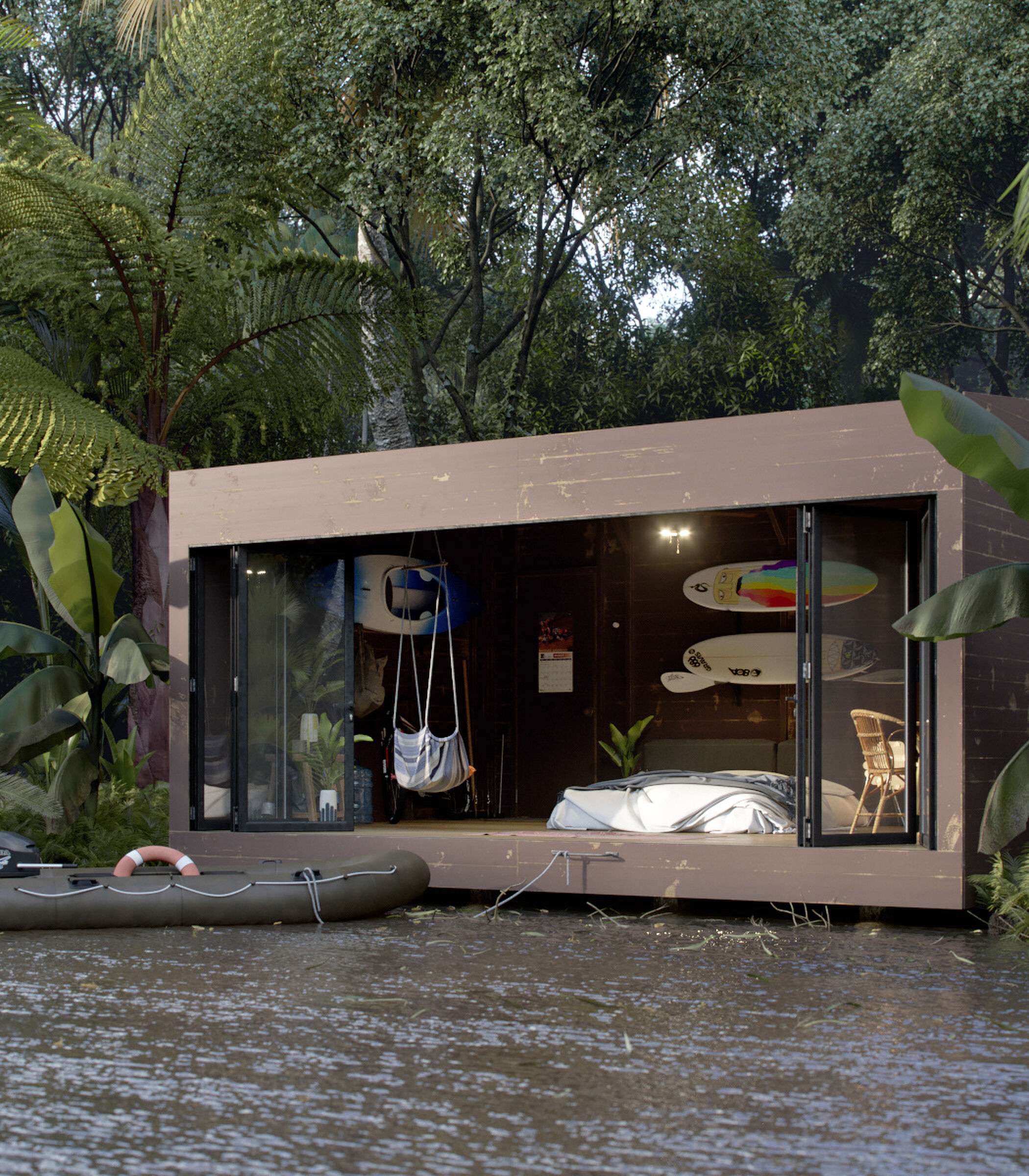 wonen in de jungle
