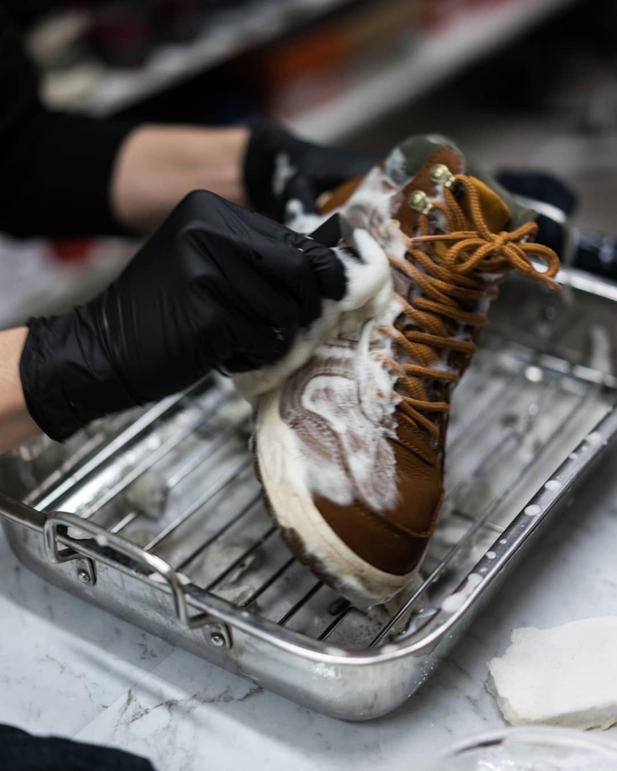 sneakers in wasmachine