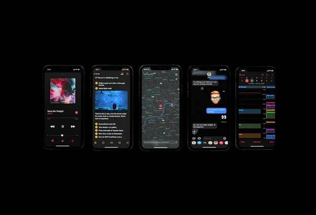 Dark mode iPhone