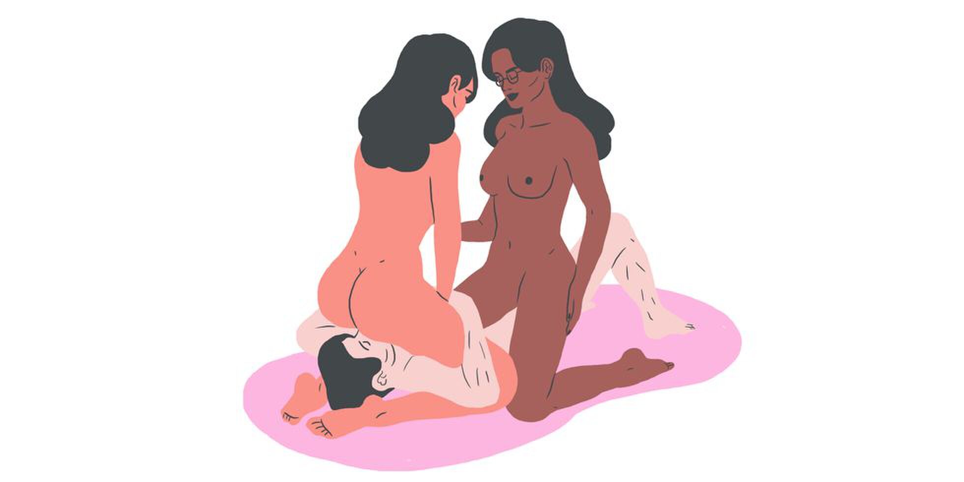 trio met twee vrouwen