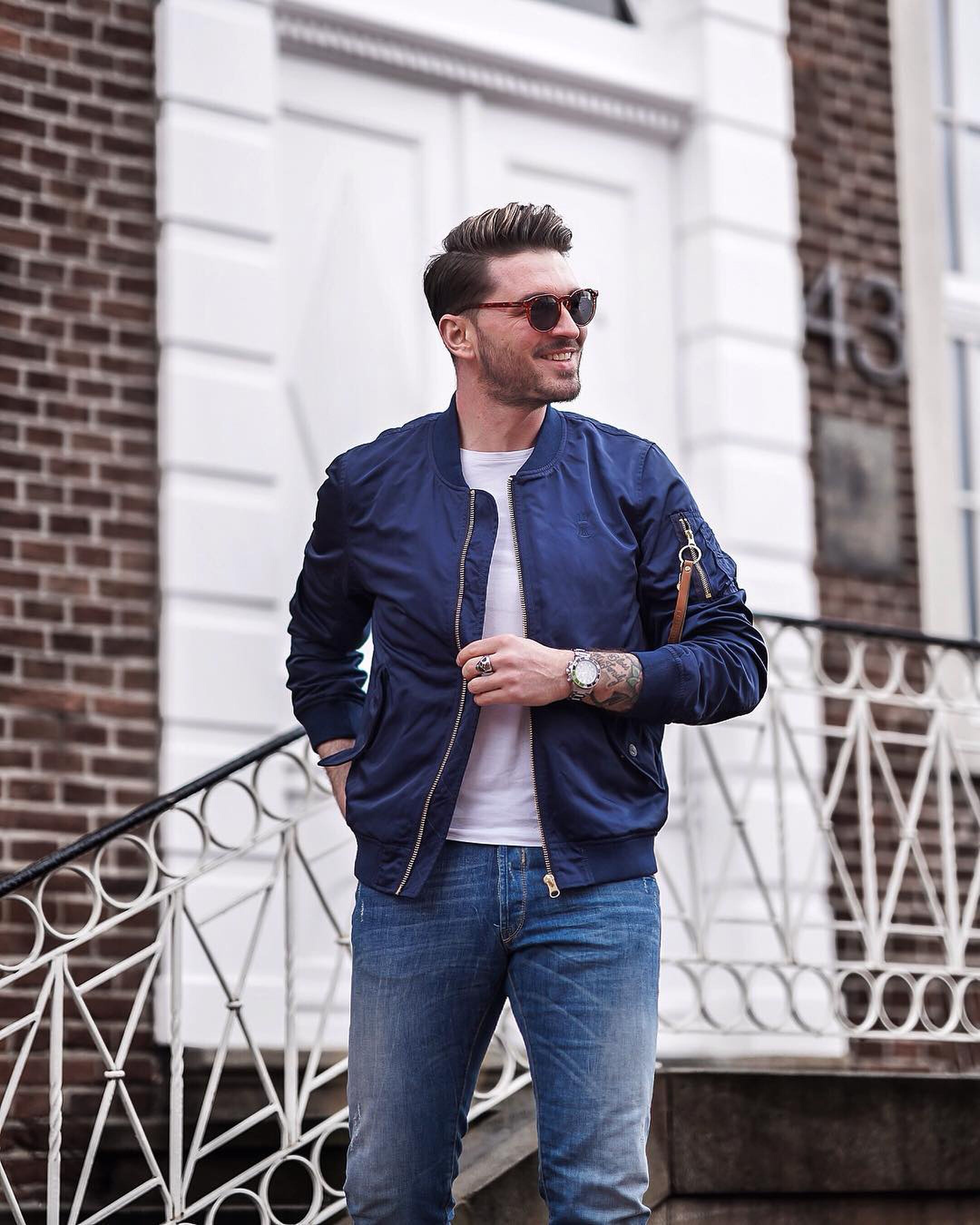 Bomber heren tussenjas herfst