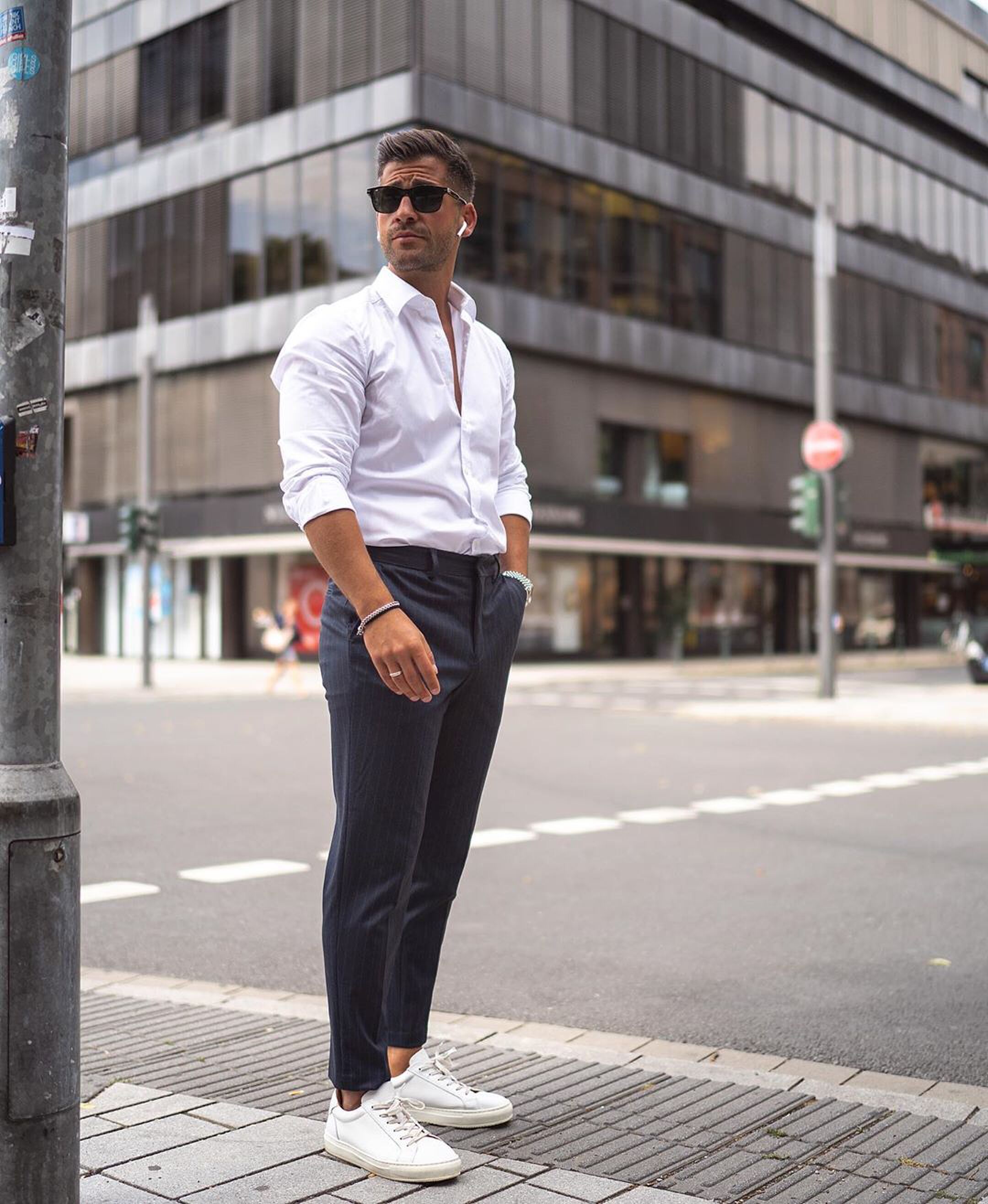 wit overhemd chique diner