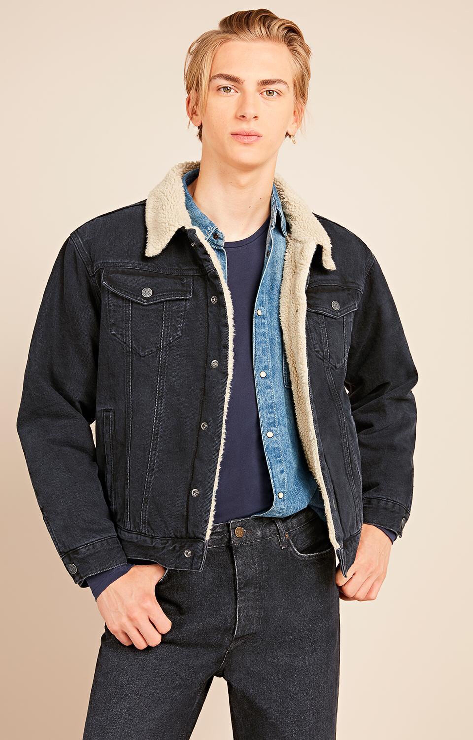 denim jack teddy voering