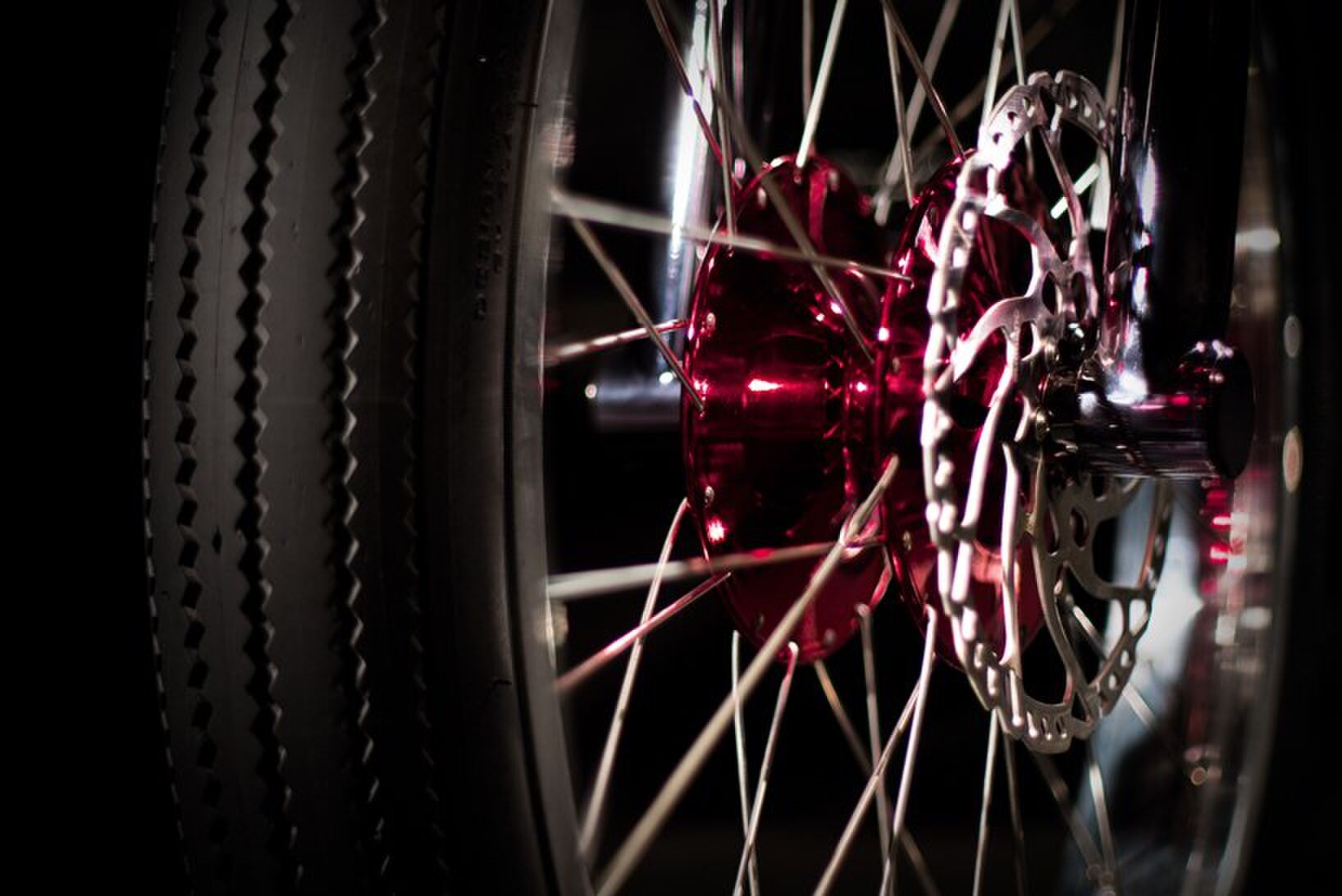 Retro fiets met motor
