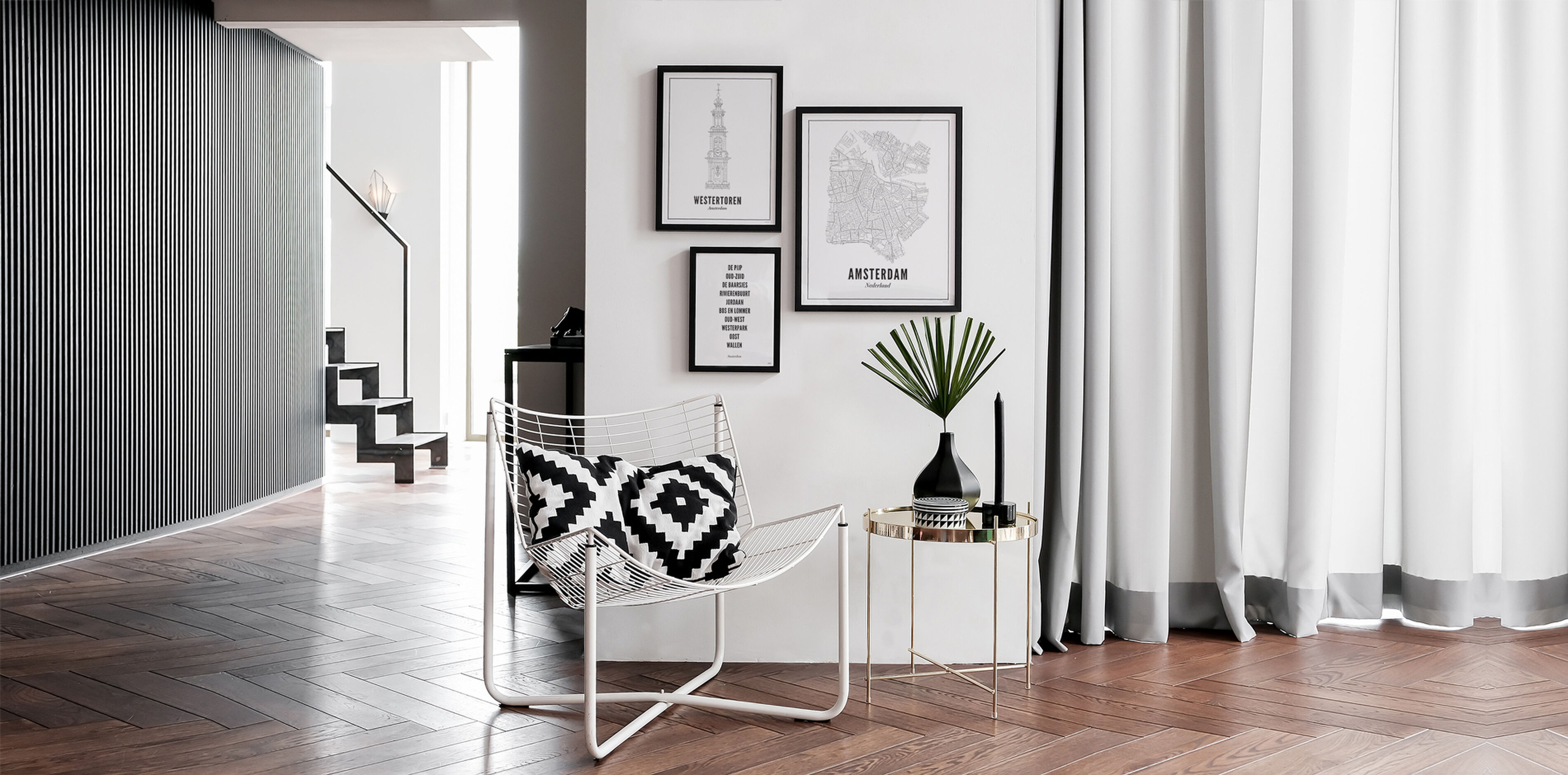 Stijlvolle prints aan de muur 