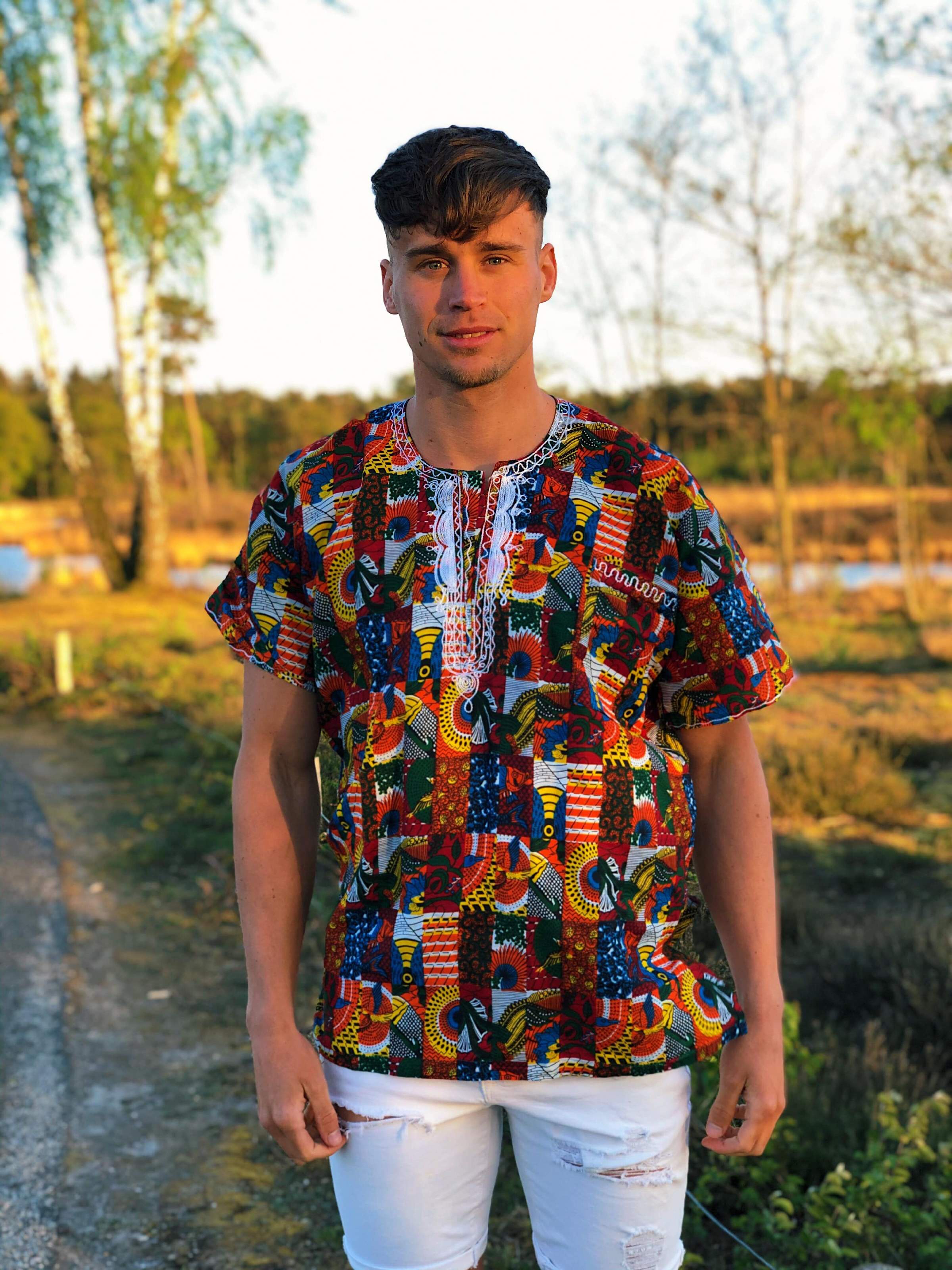 T-shirt met Afrika print