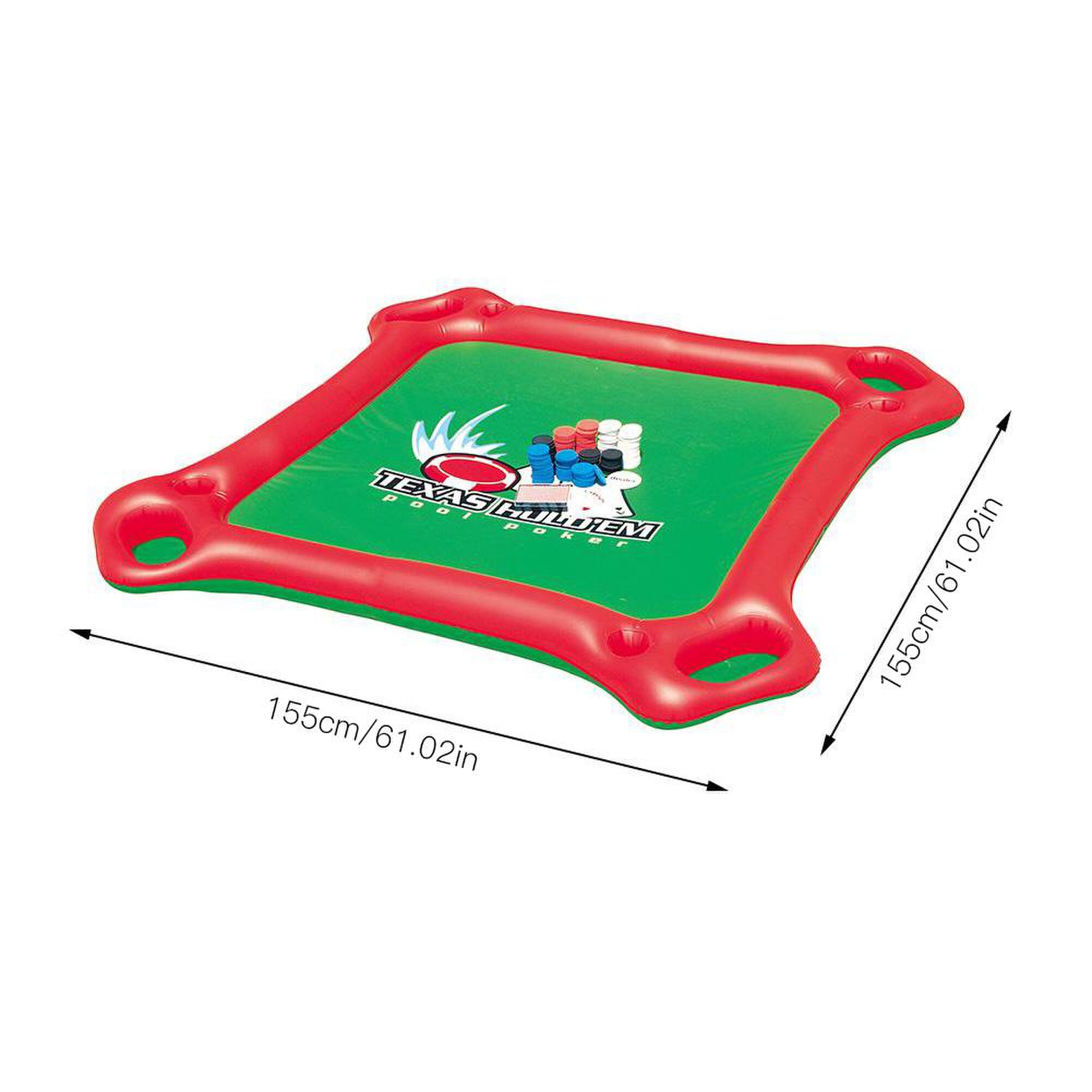 opblaasbare pokertafel